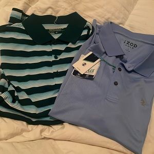 Lot of 2 Golf Polos - IZOD NIKE